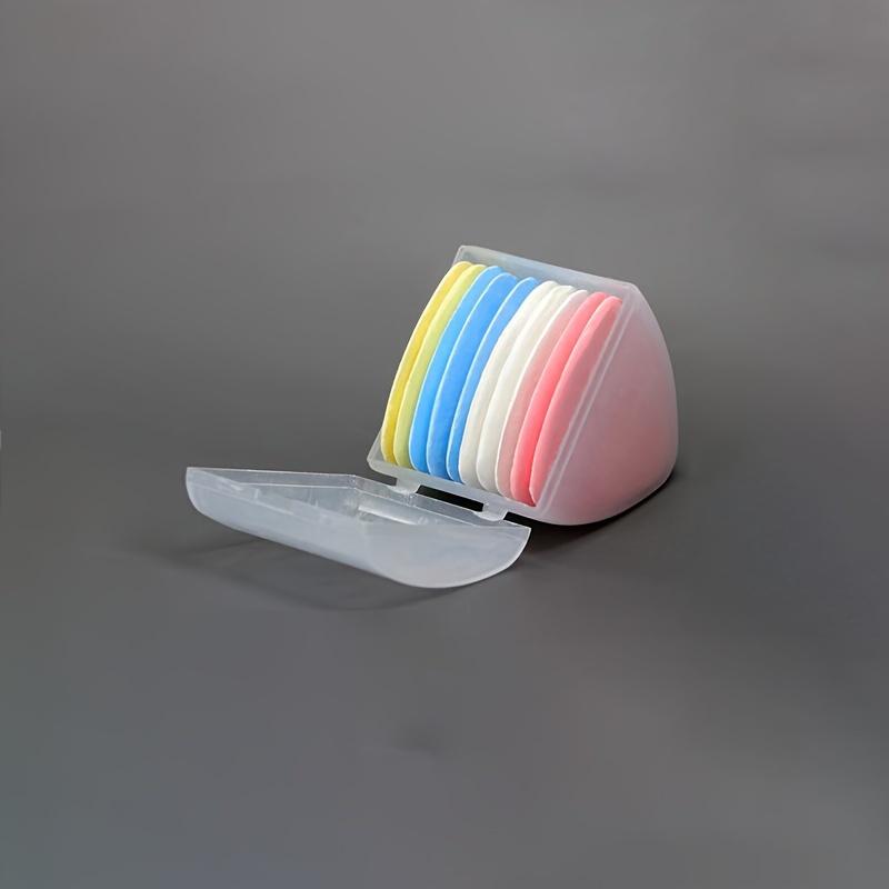 10 Multi-Color Triangular Erasable Chalk Pencils, Great for Sewing, Embroidery Marking | Easy-To-Erase Versatile Hand Tool, Chalk Marking for Sewing