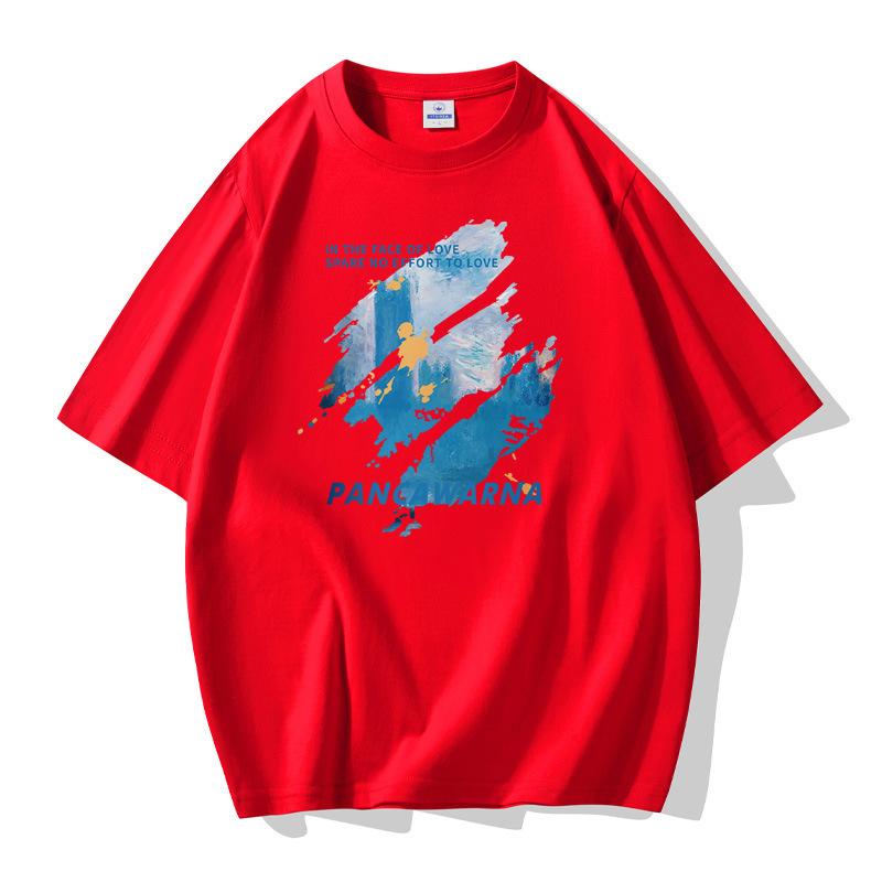 2025 Fashion Men Short Sleeves T-shirt 100% Cotton Casual Tee Large Size