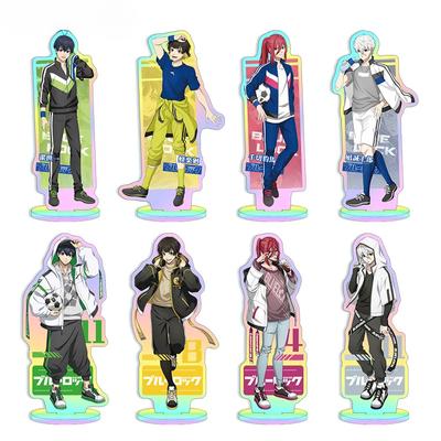 Anime Blue Lock Stand Stone Capsule Cartoon Character Doll Onemutan Bachira Isagi Yoichi Nagi Chigiri Desktop Model Blue Prison