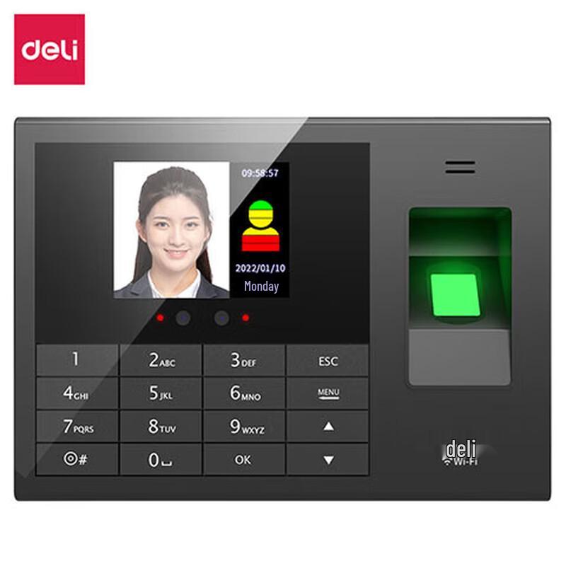 

Deli Smart Cloud Attendance Machine CN plug (adapter included)