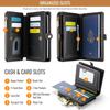 XIMAND Passport Holder Wallet Bag with 11 Card Passport Photo and RFID Blocking Wristlet Strap Black Slots, Pocket, Pocket, -