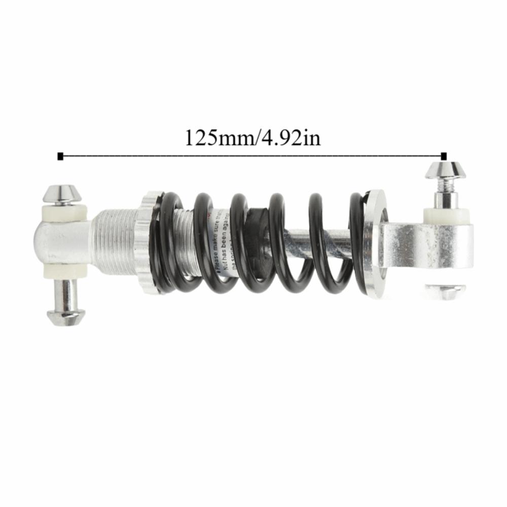 125mm 300lbs Bike Shock Absorber Sliver&Black Spring Shock Absorbers  Bicycle Replacement