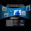 Bmax X15 Pro 15.6 Inch 16GB RAM 512GB SSD Intel 12th Gen N100 Processor Windows 11 Notebook 1920*1080 HDMI Wifi USB Pc Laptop