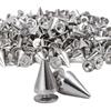 10-100pcs Punk Rivet Silver Cone Spikes Screwback Studs Craft Cool Rivets Clothes Bag Shoe Leather Belt DIY Handcraft Supplies