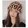 Womens Swim Cap for Long Hair Cute Korean Style Colorful Fabric Design Elegant Beach Photography Hot Spring Swimming Cap