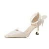 Pointed Champagne High Heels Are Not Tired of Feet, Comfortable Thin Heels, Temperament Style High Heels Sandals