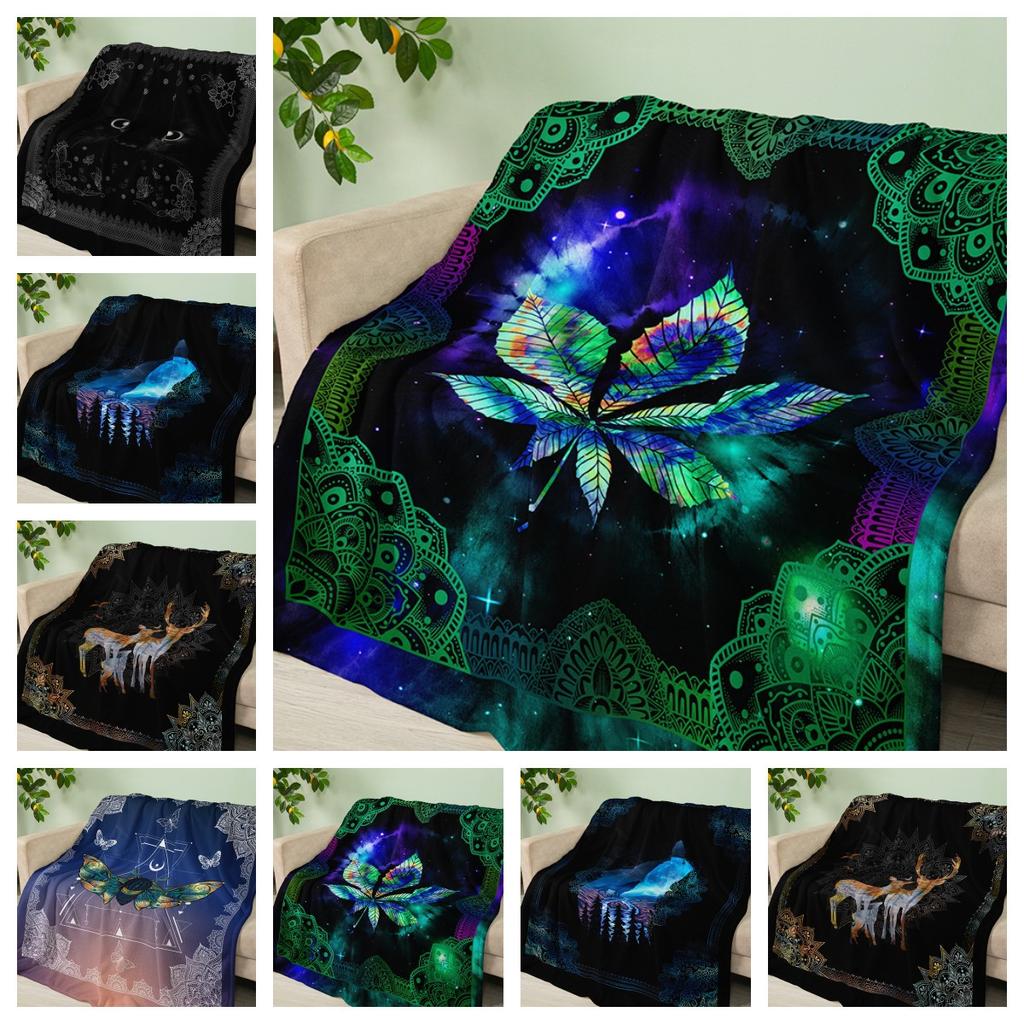 Flannel Blanket Animal Landscape Texture Blanket Crystal Fleece Blanket Spring And Autumn