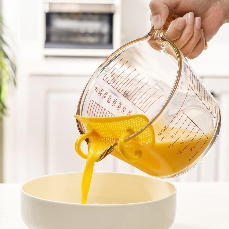 Large Capacity Heat-Resistant Glass Measuring Cup and Bowl