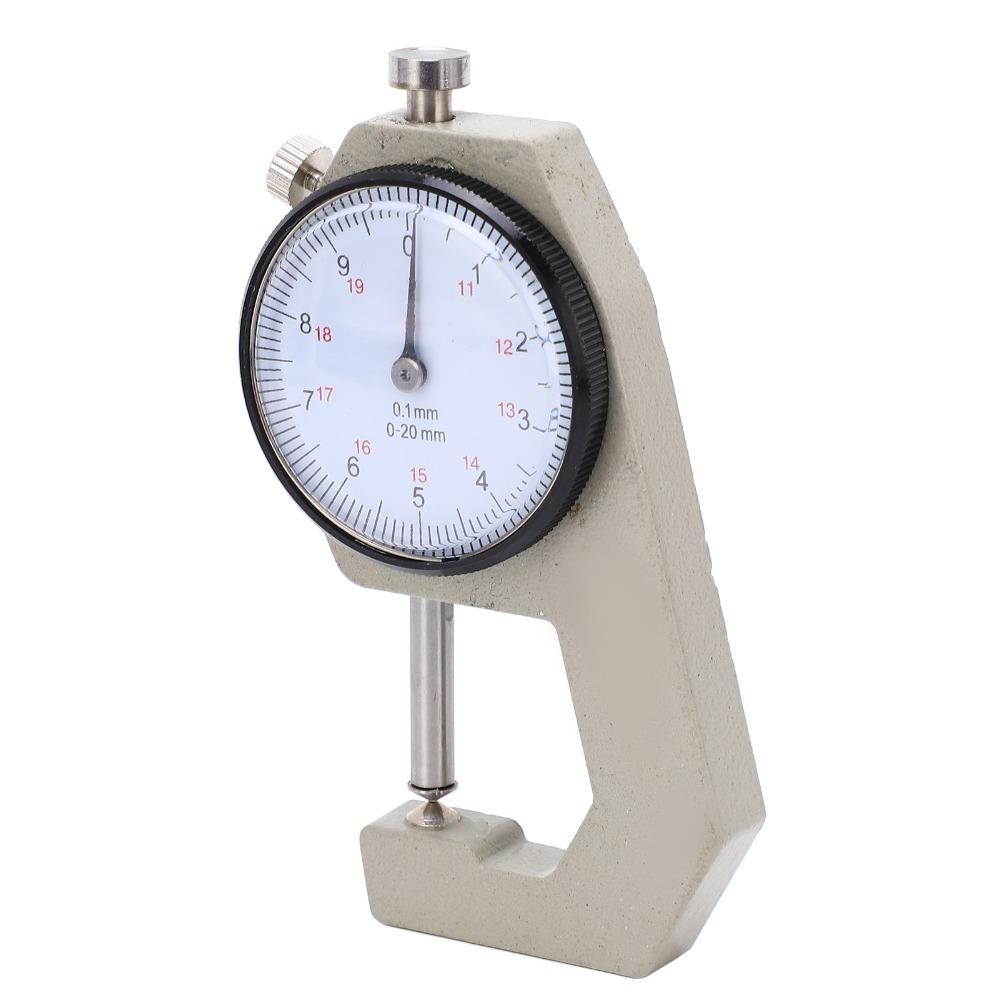 Pointer Display Thickness Micrometer 0-20mm Range Portable Thickness Meter  For Fabrics