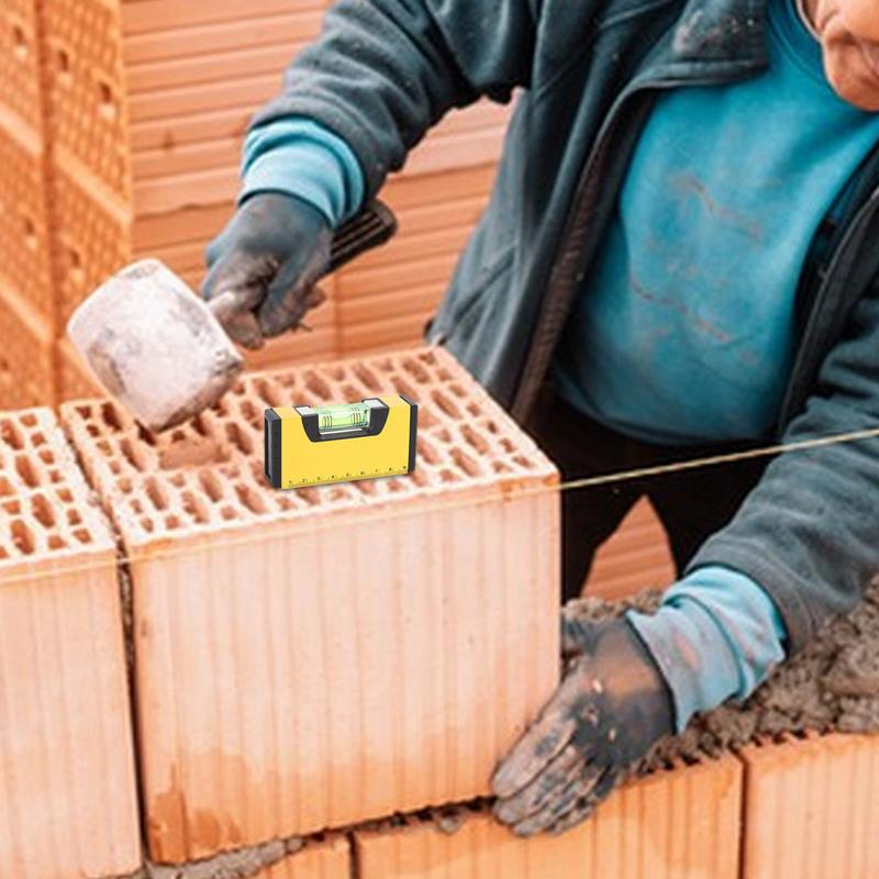Wasserwaage Werkzeug Klein Magnetisch Libelle Wasserwaage Libellenwasserwaagen Wohnmobil Taschen Wasserwaagen Werkzeug Für Zimmerleute Maurer Dekorateure