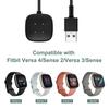 Magnetic Charger For Fitbit Versa 3&4/Sense 1&2 Charging Cable USB Charger Adapter Dock Stand Replacement Smartwatch Accessory