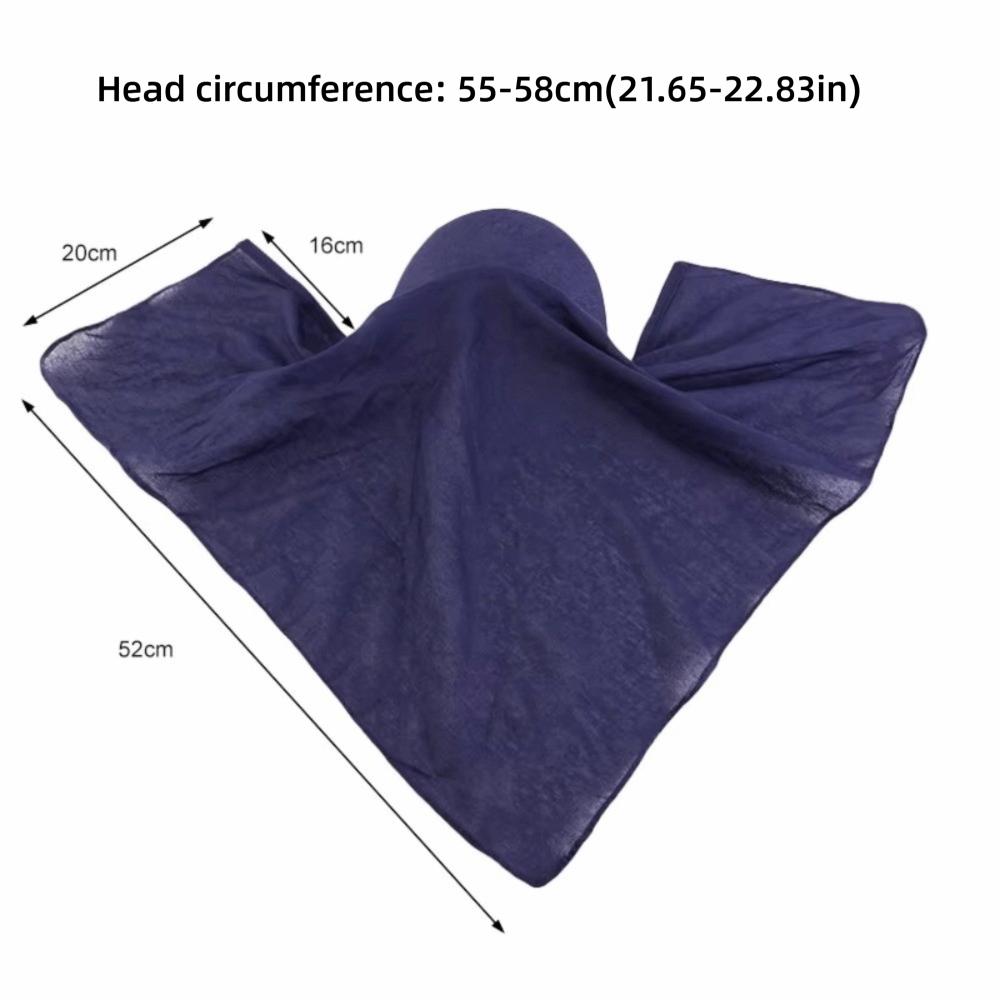 Pre-Tied Style Turban Hat Breathable Sun Protection Hat Fashion Sun Visor Hat  Outdoor Summer