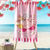 Kirby Pink Spirit Print Beach Towel, Large Soft Quick Dry Towel for Beach Camping Swimming