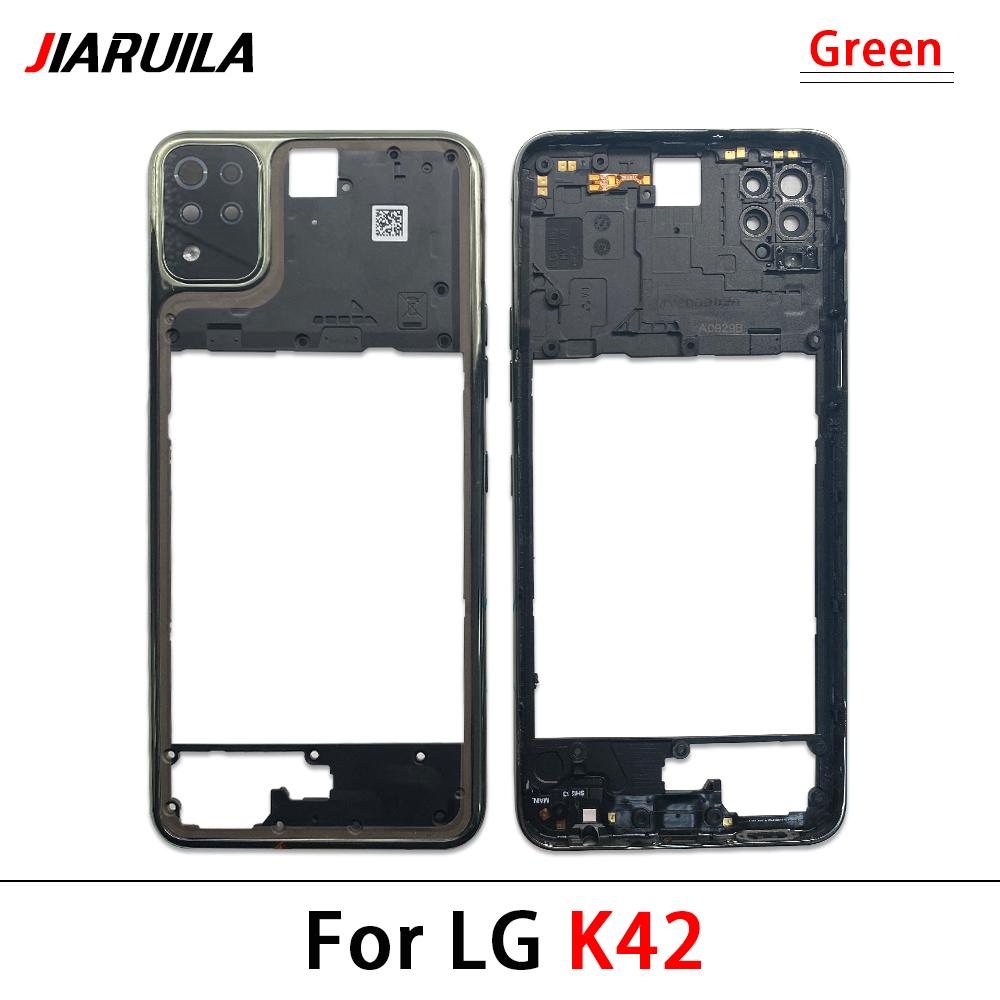 10Pcs\Lot Great Middle Frame Holder Housing Replacement Repair Part For LG K42 K52 K62 K61 Middle Frame With Glass Lens