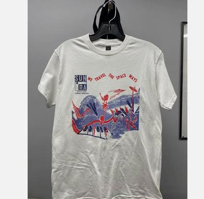 T-shirt Coton Unisexe Vintage Sun Ra Space Waves Concert S à 4XL