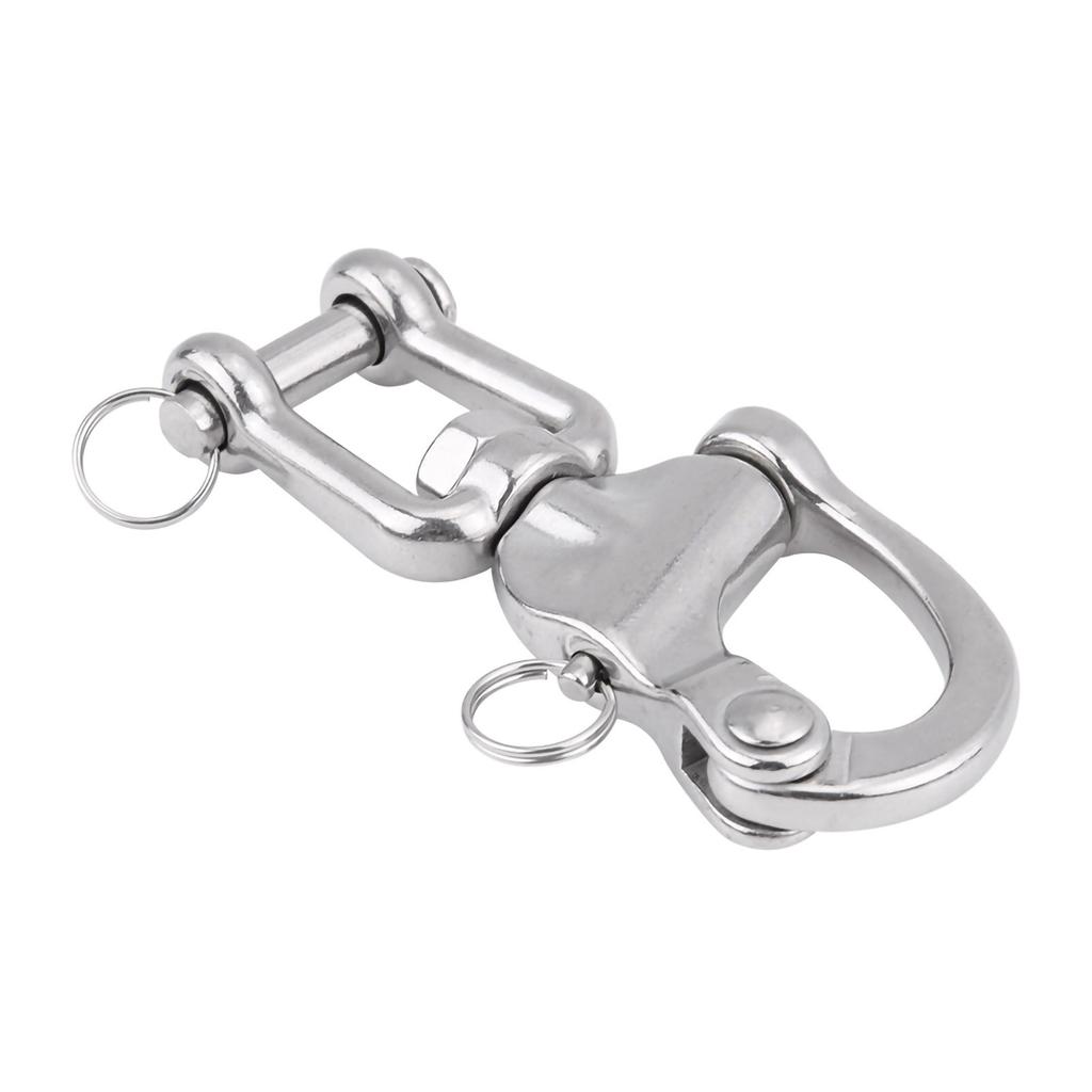 316 Stainless Steel Jaw Swivel Snap Shackle for Sailboat Spinnaker Halyard 03#