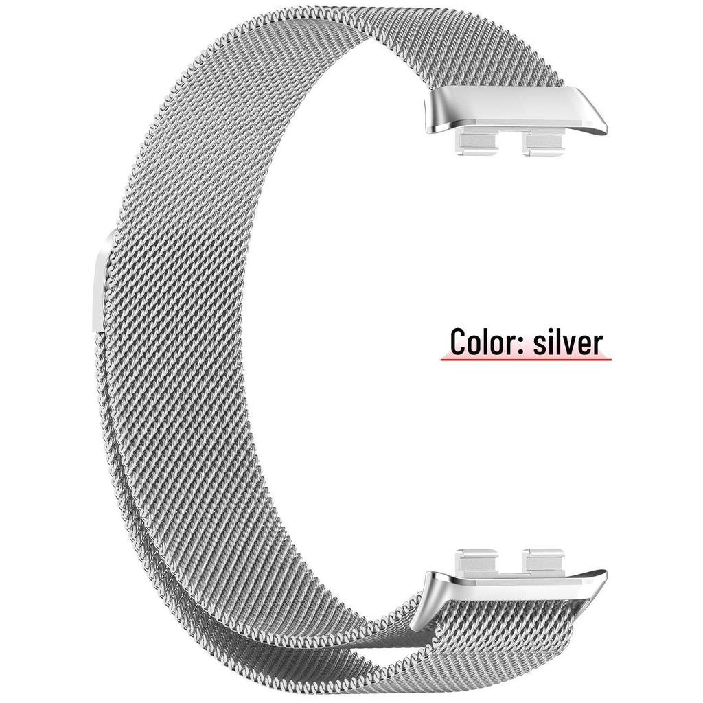 Milanese armband för Honor Band 10/9 - Metall Magnetisk Ögla