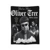 Oliver Tree Doodle Design Wool Blanket  Funny Throw Blankets for Home xcm Quilt