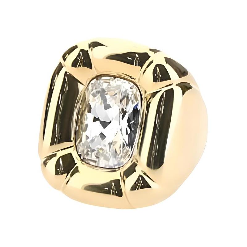 Swarovski Metal Dulcis Ring, Unisex Couple Style gold 50