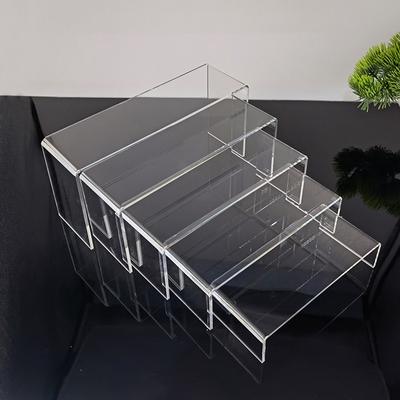 Suport Transparent pentru Bijuterii, Raft de Afișare Acrilic, Organizator cu Rafturi Pentru Păpușă de Pluș, Jucărie, Brioșă, Mâncare, Desert, Parfum