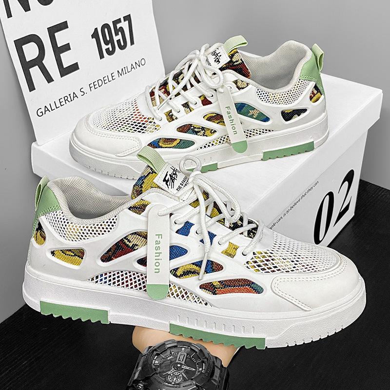 

Мужская обувь летняя обувь для серфинга 2024 года, новая повседневная спортивная обувь, мужская дышащая сетчатая обувь для папы, модные туфли, маленькие белые туфли для мужчин 39