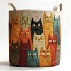 Laundry Basket With Carry Handles, Quilted Polyester Hamper for Clothes, Towels and Everyday Household Storage Needs