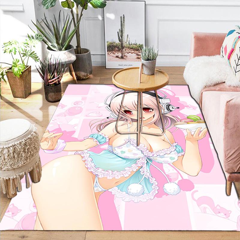 Super Sonico Rug Floor Mat for Living Room or Bedroom Soft and Comfortable Carpet a Gift for Birthday and Holiday.DFF0925503