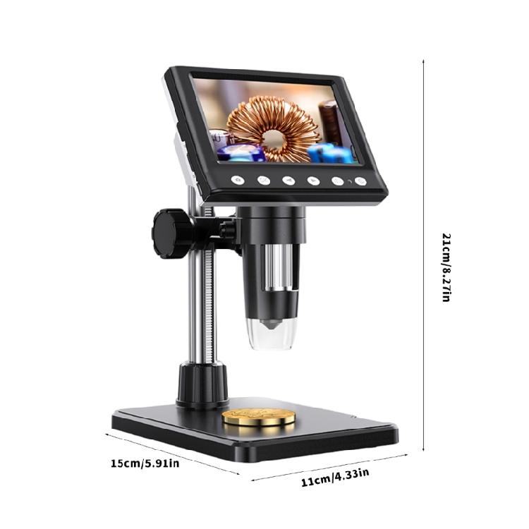 Digital Microscope With 4.3 Size Display And 1000X Magnification For Scientific Research