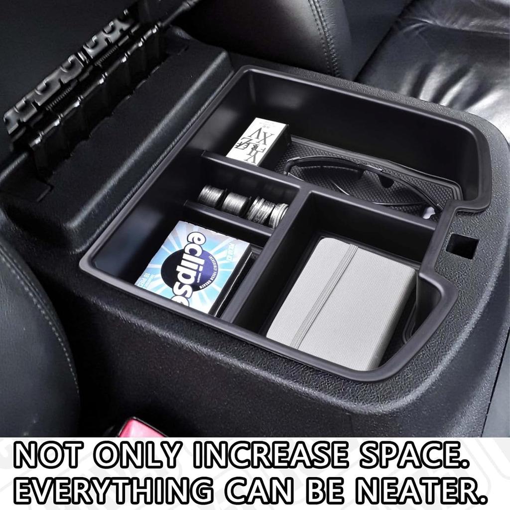 Center Console Organizer Compatible With 2007-2014 Chevy Silverado GMC Sierra Avalanche Tahoe Suburban Yukon Yukon XL Accessories, Floor Mounted