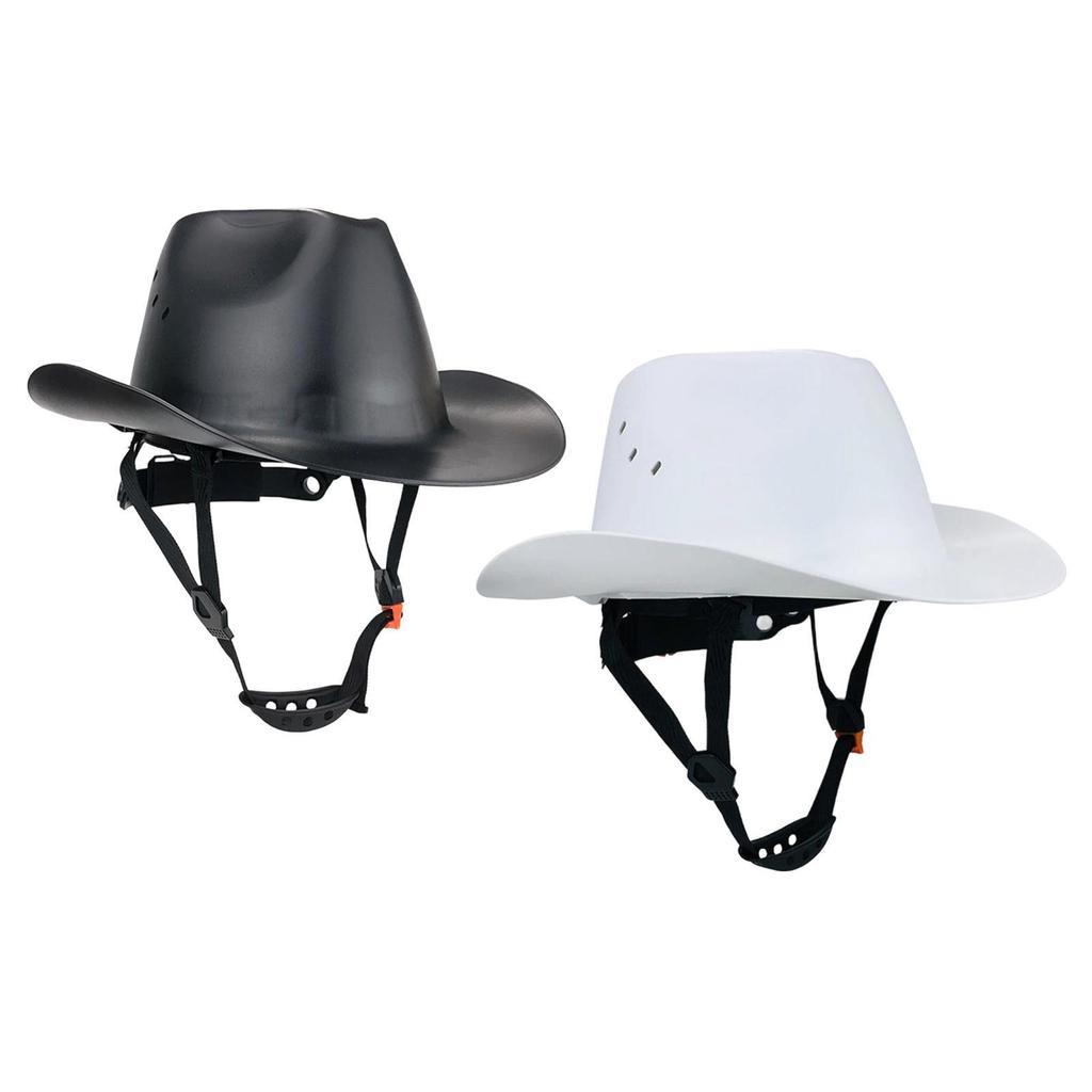 Cowboy Hard Hat Durability Versatile, Premium, Industrial Work Hat with Vent Hole Full Brim