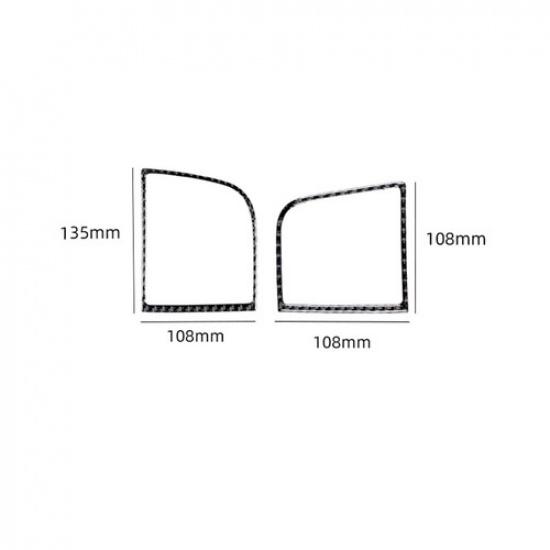 2Pcs For 2011-2014 Ford Explorer Carbon Fiber Interior Side Air Vent Cover Trim