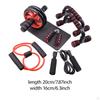 7 Piece Ab Workout Roller Wheel Kit Jump Rope Knee Pad Accessories Anti Slip Grip for Men and Women