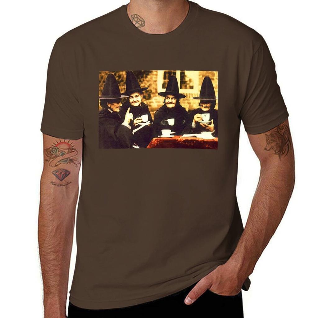 Witches Tea Party  colored Tshirt sublime heavyweights mens plain t shirts