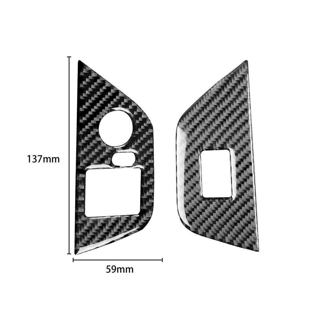 Carbon Fiber Side Door Window Switch Lifter Button Cover Interior Trim Sticker For BMW Z4 E85 E86 2003 2004 2005 2006 2007 2008