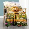 Biene Maja Customize Text Blanket Lightweight Customizable Blanket Soft Warm Cozy Throw For Seaside Bed Picnics Livingroom Four Seasons Universal