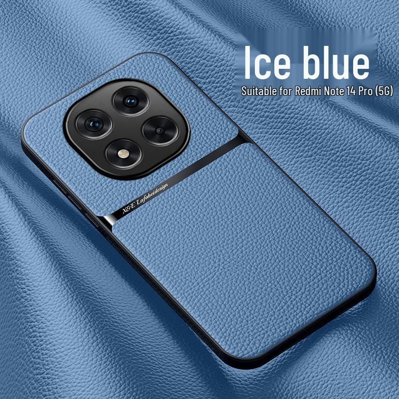 Compatible Accessories: Redmi Note 14 Case, Turbo 4 Car Magnetic Holder, 13C Lychee Leather Texture Case