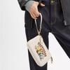 Coach X Peanuts Snoopy Collaboration Nolita 19 Cartoon Print Hardware Accessories Litchi Grain Leather Mahjong Bag Handbag Small CBM76-IMCAH