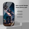 Pyramid Starry Sky For Apple IPhone 16 11 13 15 14 Pro Max 12 Mini 7 8 Plus XR X XS Elliptical Shaped Tempered Glass Phone Case
