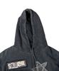 Rock Star Vintage Washing Hoodie ((Washed Black))