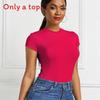 Elegant Womens T Shirt With Splicing Design For Casual Office Wear