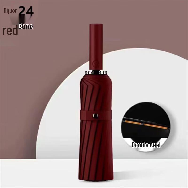 Automatic 24-Rib Sun and Rain Umbrella