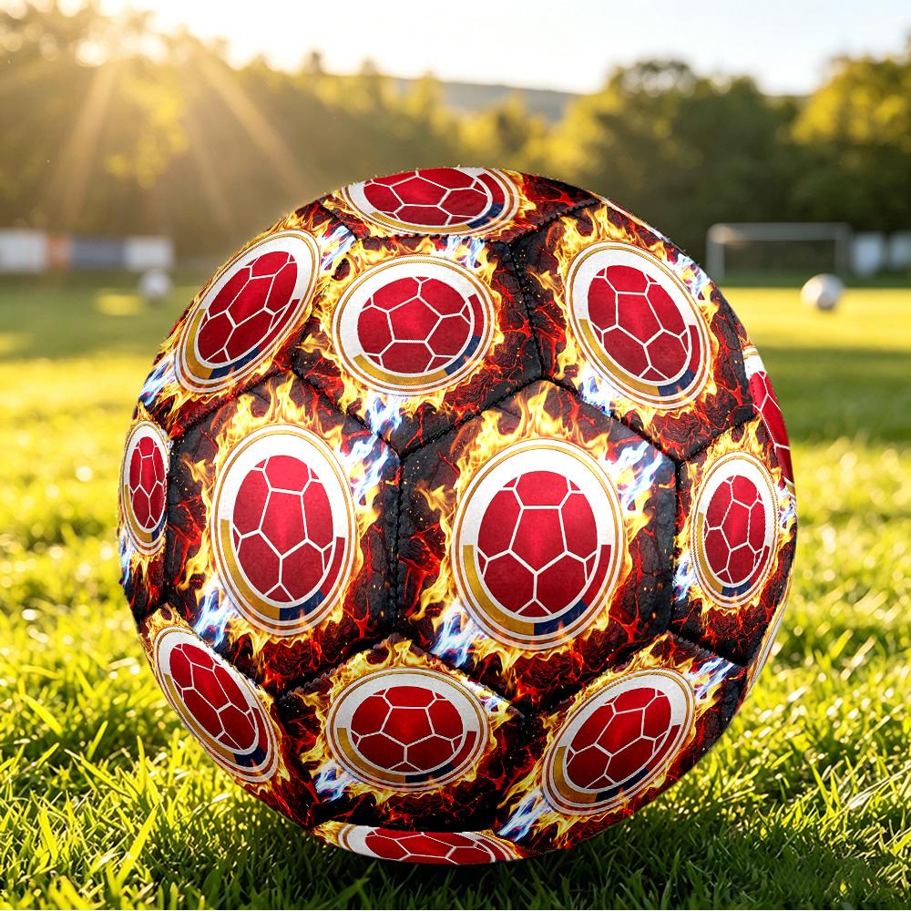 Pallone da Calcio Stampato Colombia Taglia 5 Resistente all'Usura Standard da Allenamento per Adulti Regalo per Appassionati per Partite Sportive Indoor Outdoor