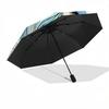 1pc Floral Fantasy Unique Cat & Flower Design Automatic Folding Umbrella, Perfect for Fans, Travelers, Everyday Use, Festive Gift with 8-Bone Iro