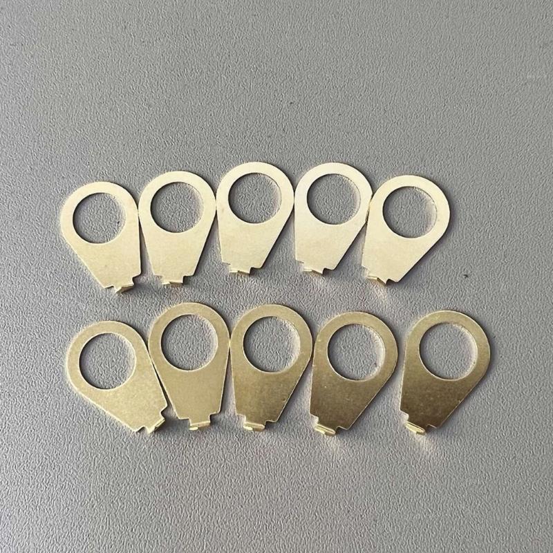 Pack of 10 Metal Electric Guitar Knob Pointer Indicators Guitar Potentiometer Markers for Precise Volumes Tone Control