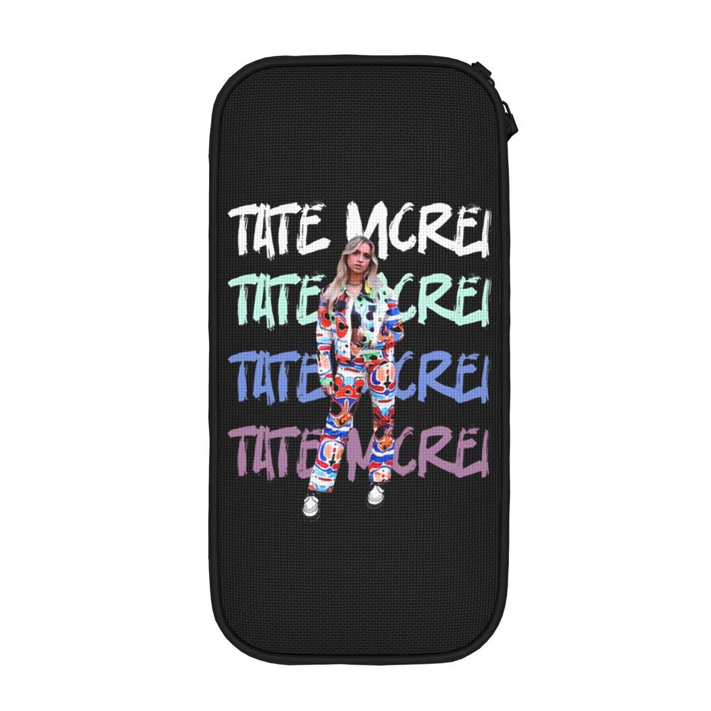 Tate Mcrae Pencil Cases Cute Pen Box Bag Kids Big Capacity Students School Zipper Pencilcases