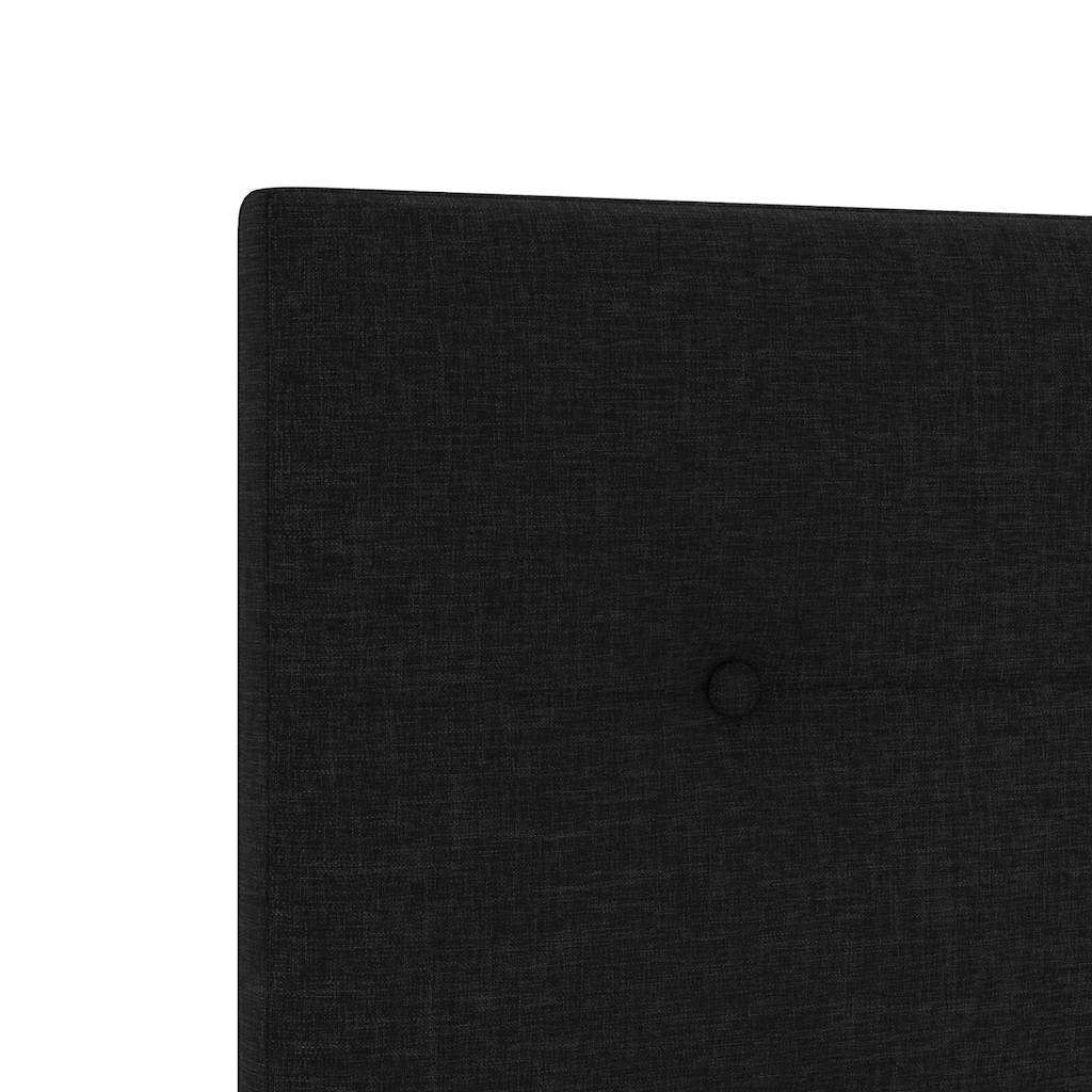 Bed Frame with Headboard Black 120 x 190 cm Fabric