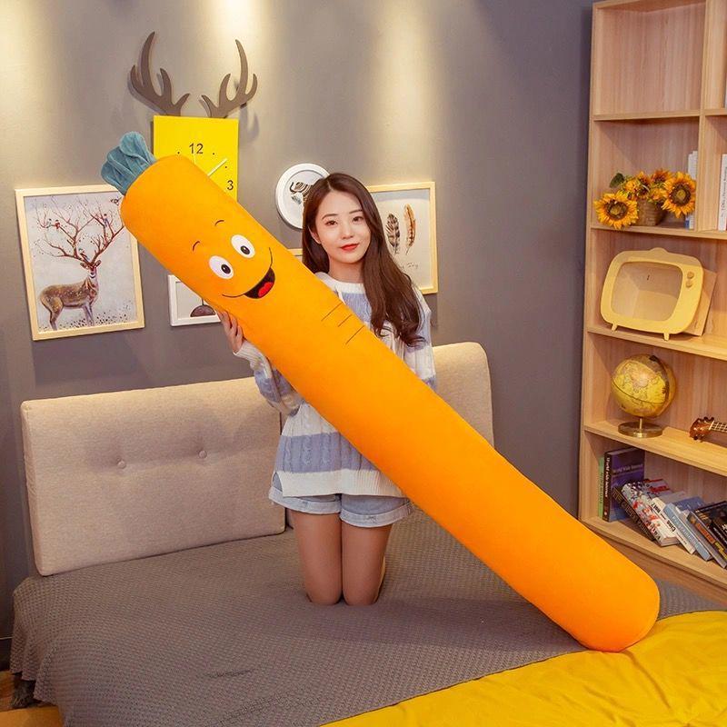 Washable Cylindrical Bolster Pillow for Sleeping, Leg Clamping, and Back Support