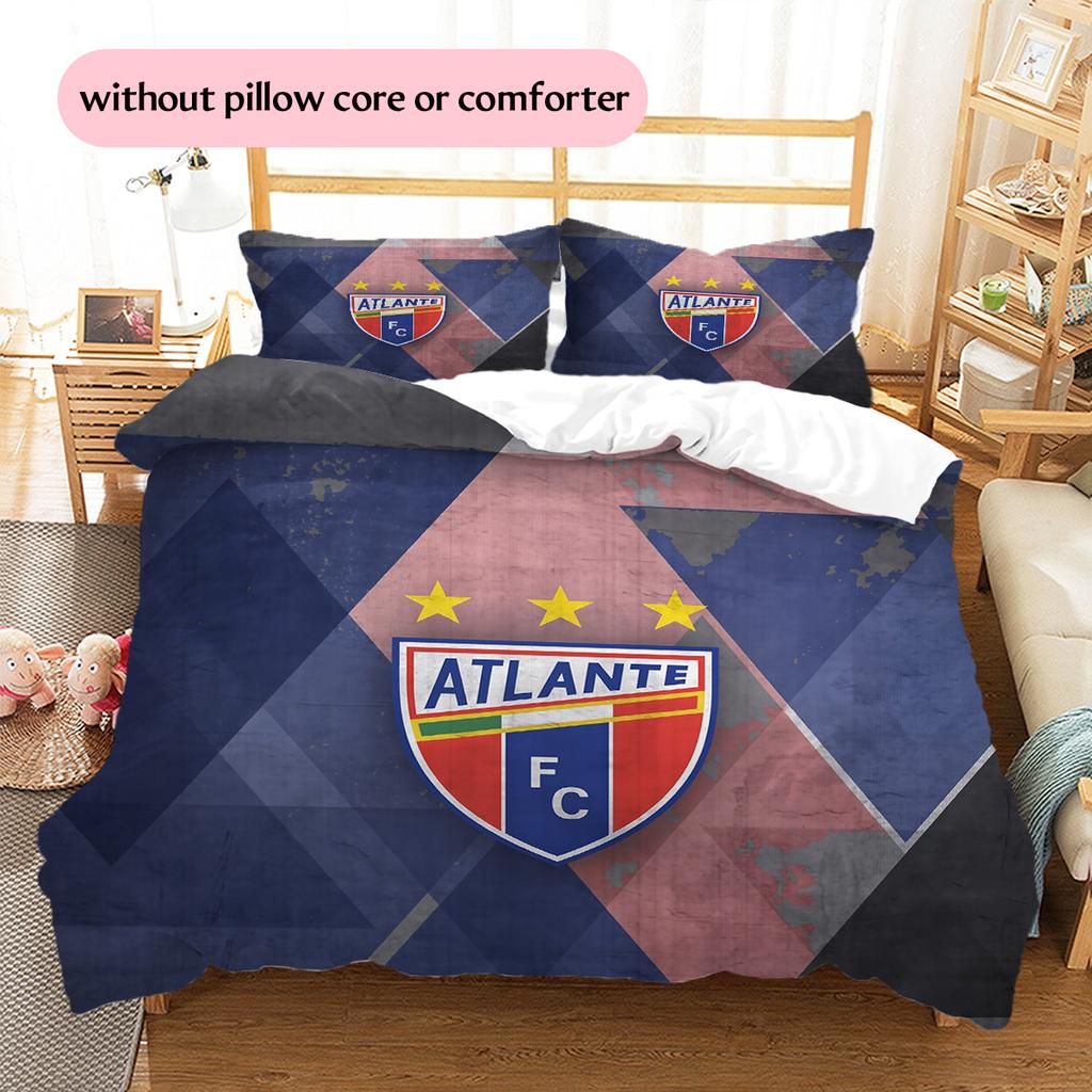 Club Atlético Atlante Pattern Bedding Quilt Set Home Decoration Gift (1 * duvet cover + 2 * pillowcase without core)
