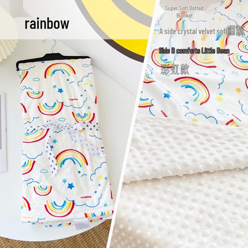 Washable Baby Wool Soothing Blanket - All-Season Nap & Sofa Quilt