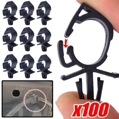 Car Wiring Harness Fastener 11mm Hole Route Fixed Clip Corrugated Pipe Tie Wrap Auto Cable Clamp Oil Pipe Beam Line Hose Bracket